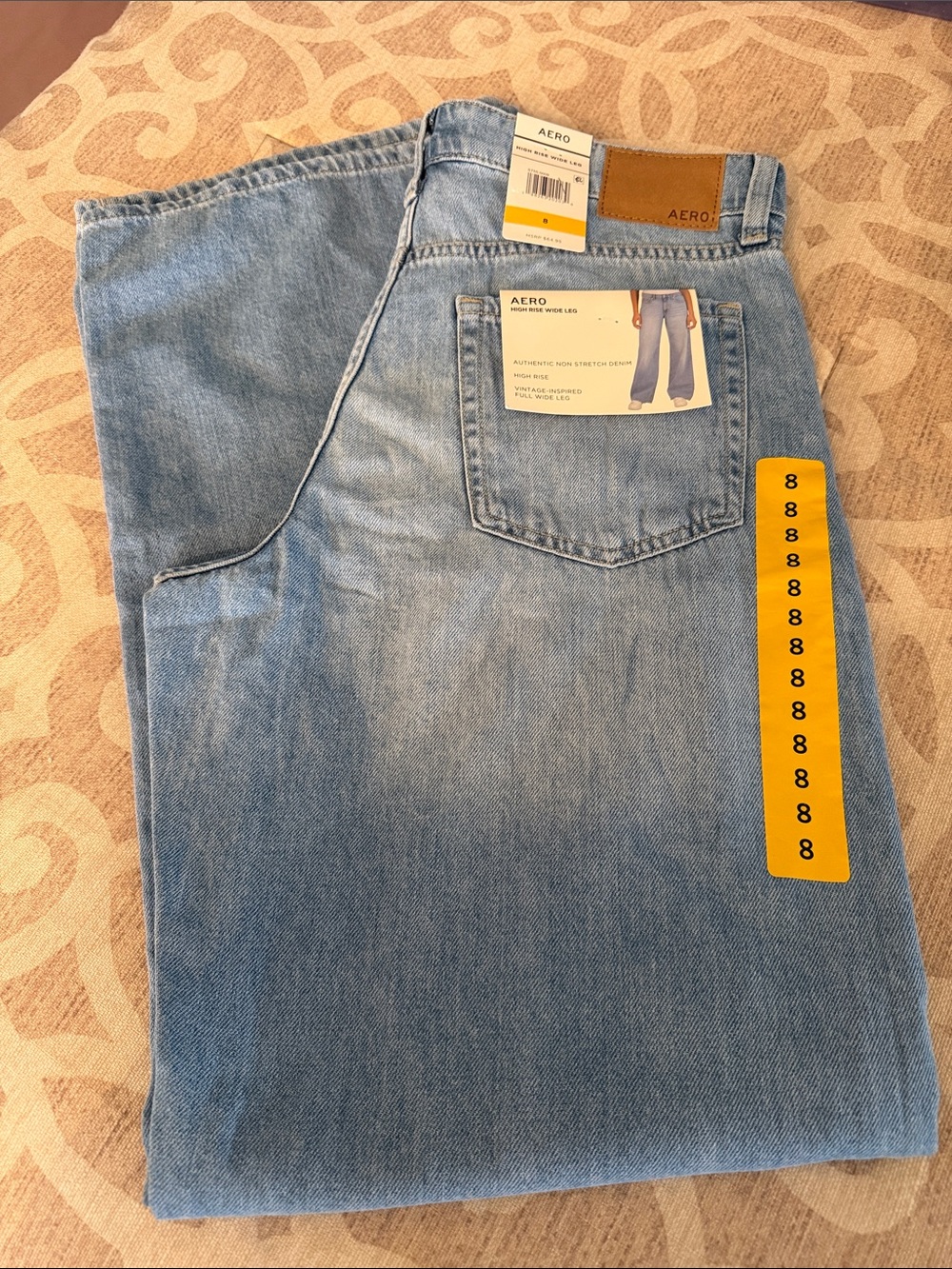 NWT AEROPOSTALE high rise, wide leg women’s denim size 8